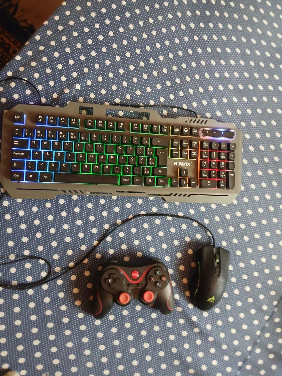 Mouse com dpi 4800 teclado com rgb conteole game pad - Foto 2