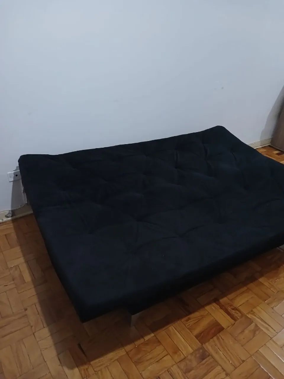 Sofá Cama Preto - 3 Lugares - Foto 5