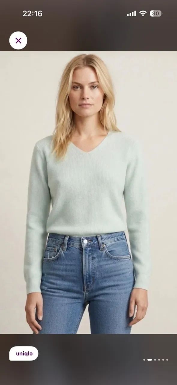 suéter uniqlo cashmere p