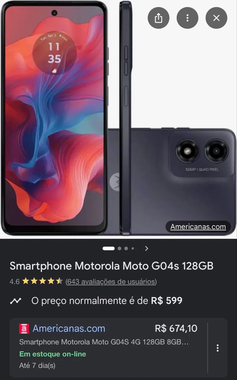 Celular Smartphone Motorola Moto G04s - Foto 3