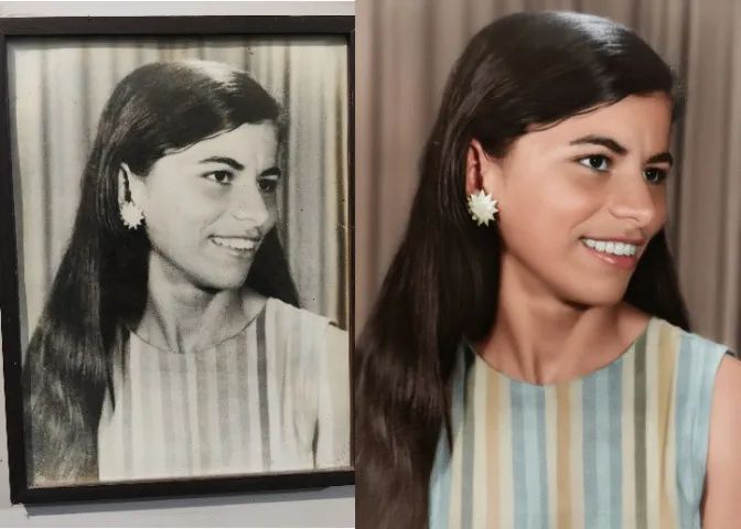 Restauração e coloração de fotos antigas.