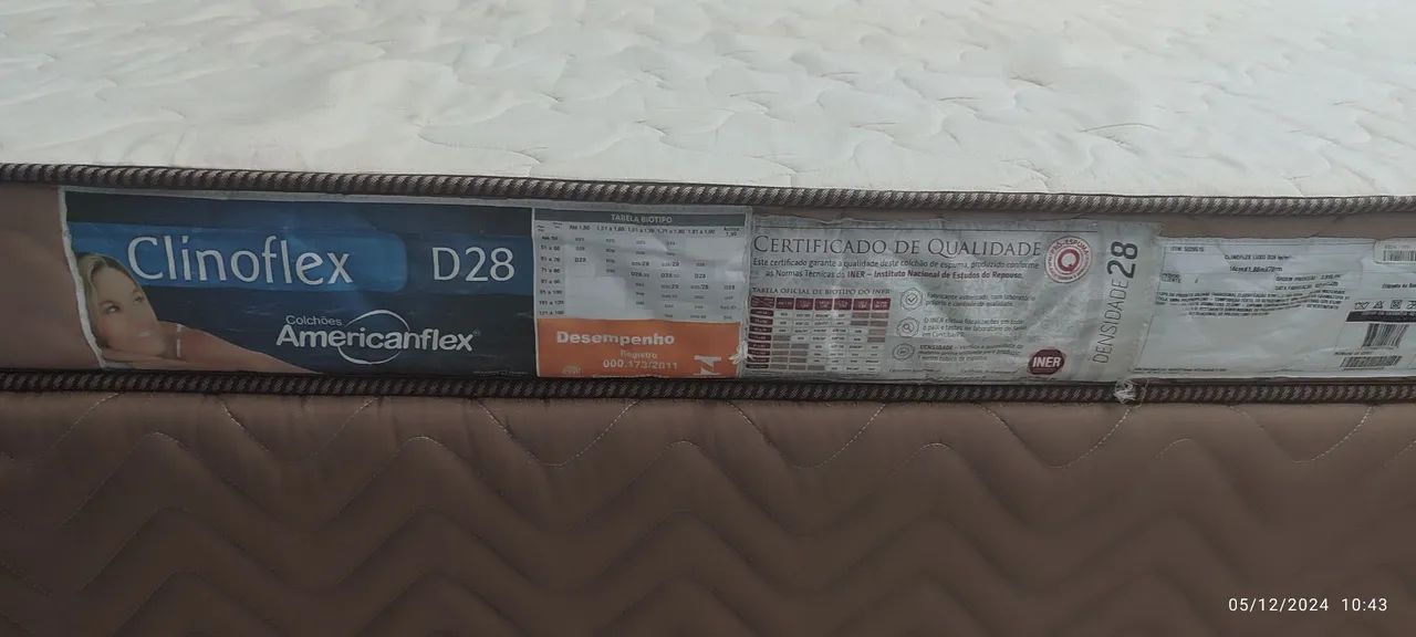 Cama box e colchão solteiro Americanflex  - Foto 4