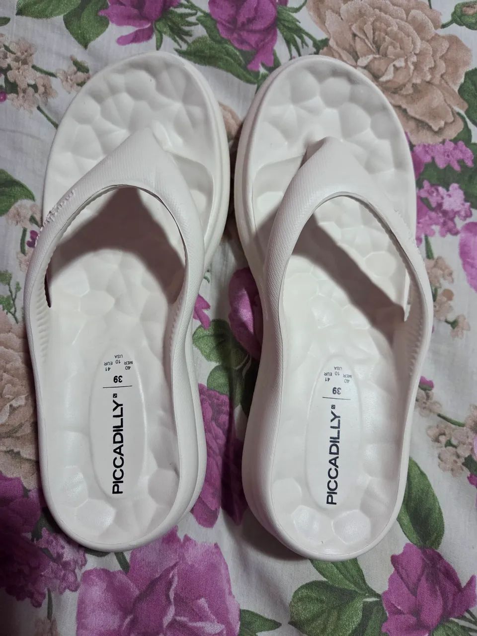 chinelo piccadilly nuvem marshmallow branco 39