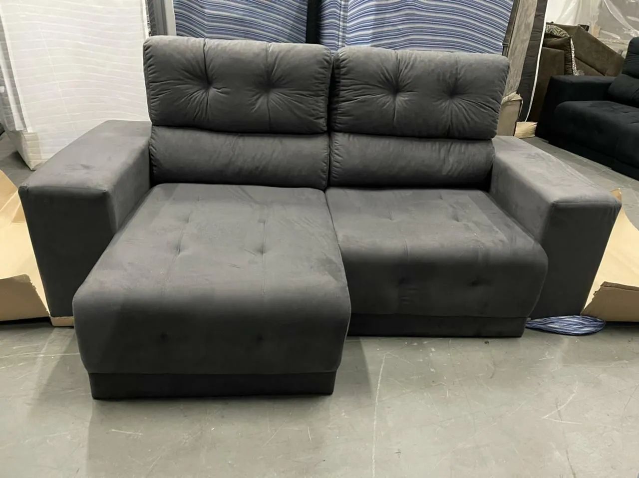 SOFA RETRATIL RECLINÁVEL 2MT FRETE GRÁTIS  - Foto 2