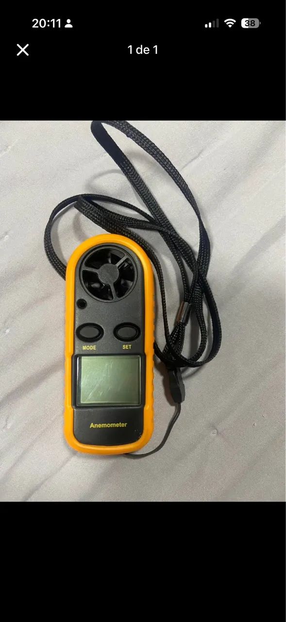 Anemômetro Digital Portátil - Medidor de Velocidade do Vento