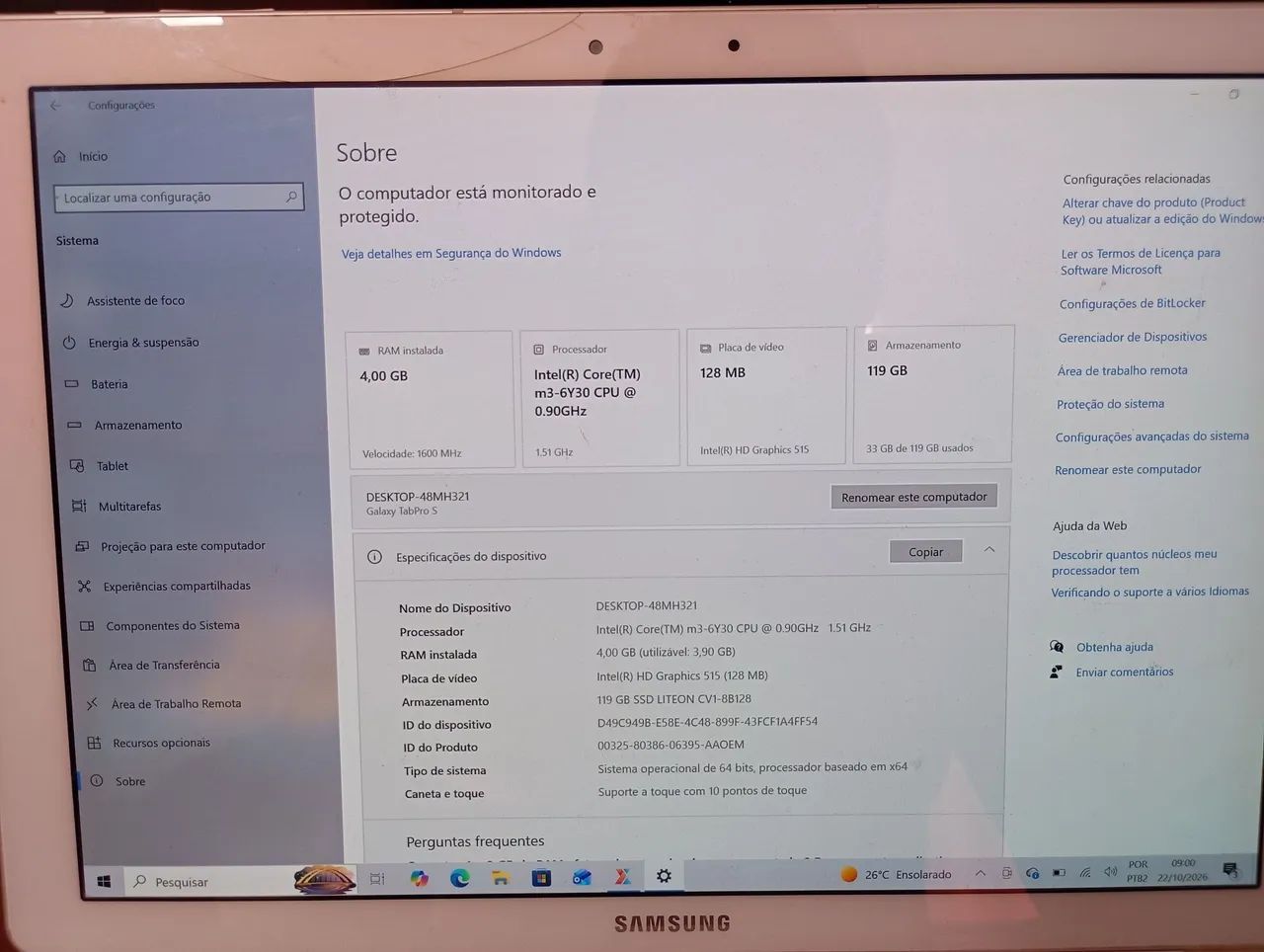 Samsung TabPro S 128gb SSD - Foto 3