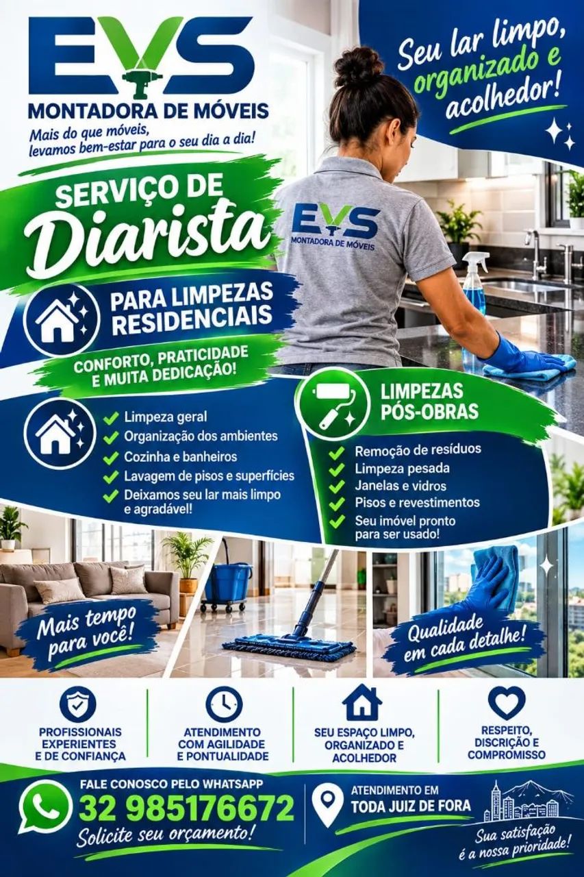 Diarista para faxinas