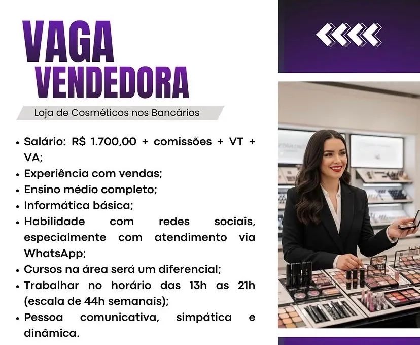 VAGAS DE EMPREGO - ABERTAS - Foto 2
