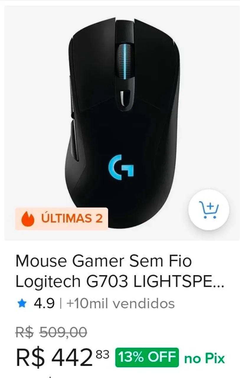 Mouse gamer Logitech G703 - Foto 3
