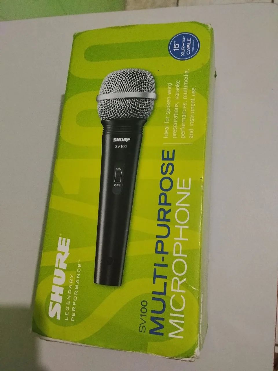 MICROFONE COM FIO SHURE