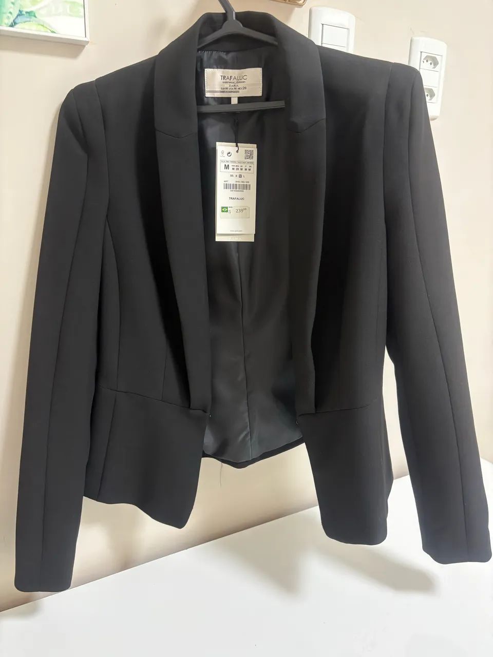 Blazer ZARA Trafaluc tam M cor preta  - Foto 2