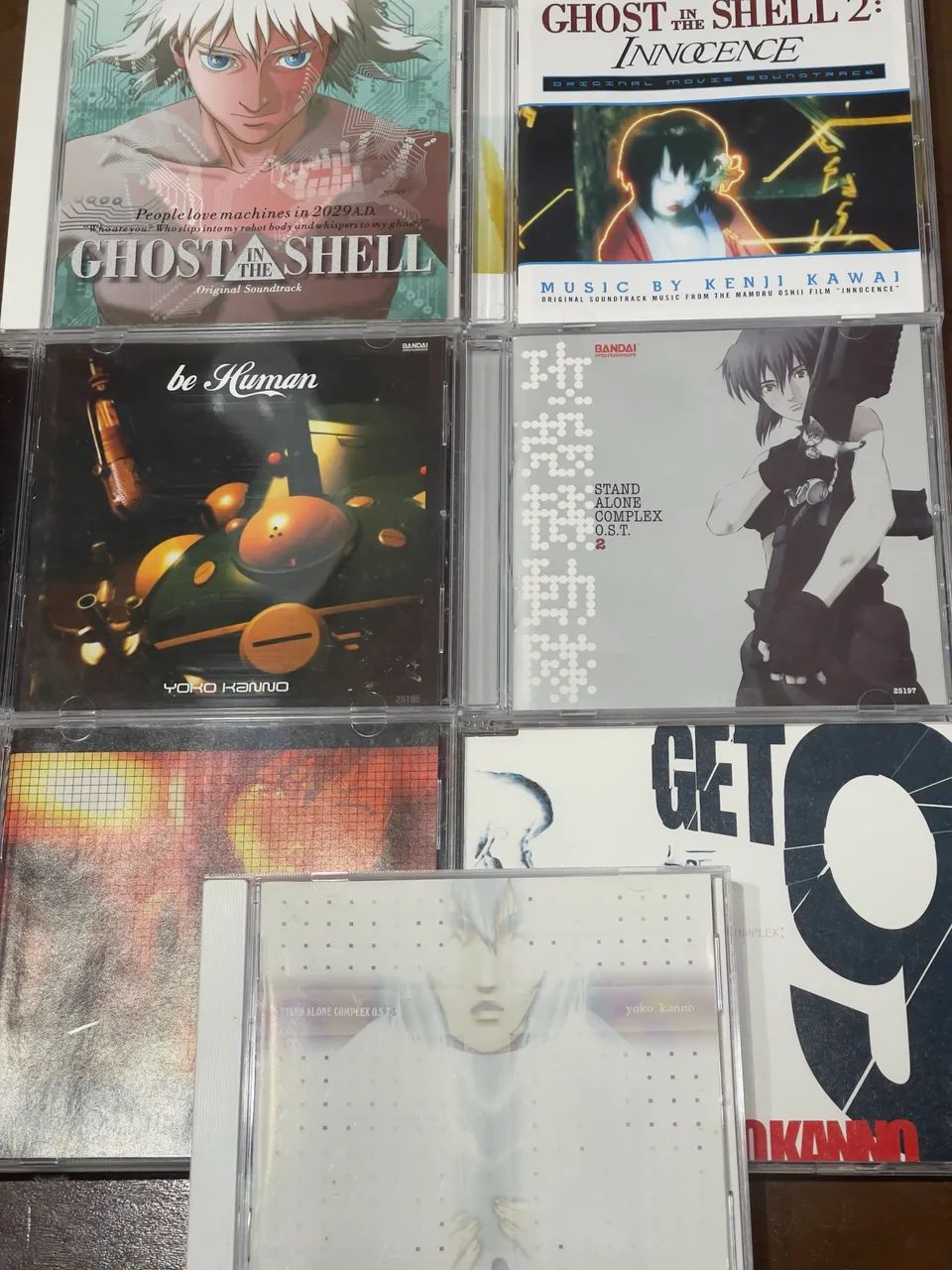 Lote 7 CDs Ghost In The Shell Originais Japão Trilha Sonora O.S.T.