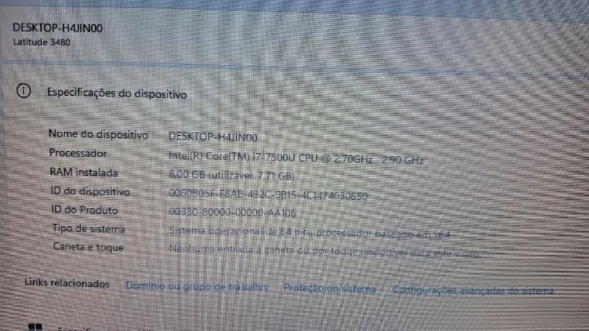 Notebook Dell I7 7°, 8GB, SSD 480GB, ZERO! - Foto 3