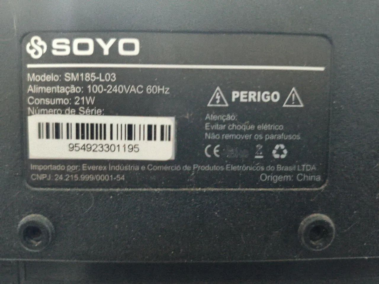 Monitor Soyo 18.5 LED IPS (SM185-L03) - Com Defeito / Retirada de Peças - Foto 3