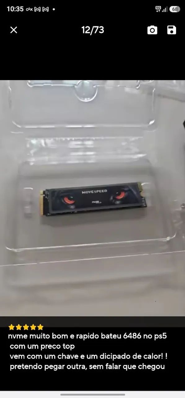 SSD m.2 MOVE SPEED  2.TB pci 4.0