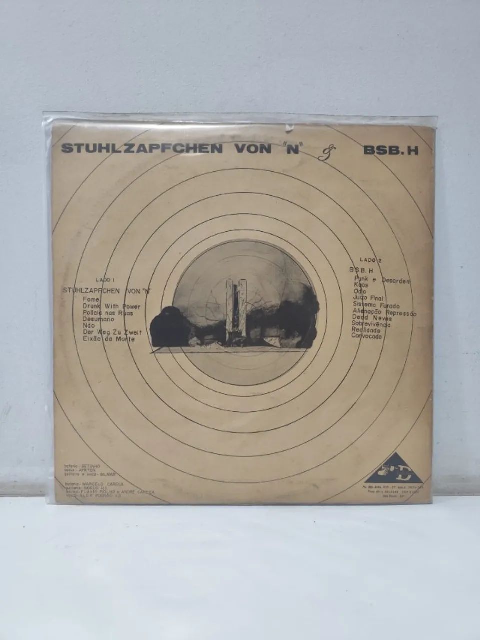 LP Disco Vinil Stuhlzapfchen Von N & BSB. H - Ataque Às Hordas Do Poder (1986) - Foto 2