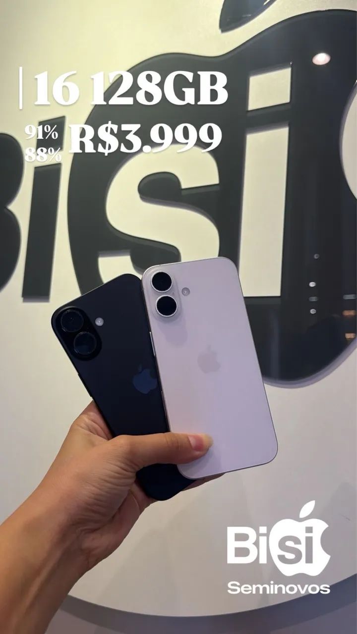 iPhone 16 128gb seminovo com garantia 