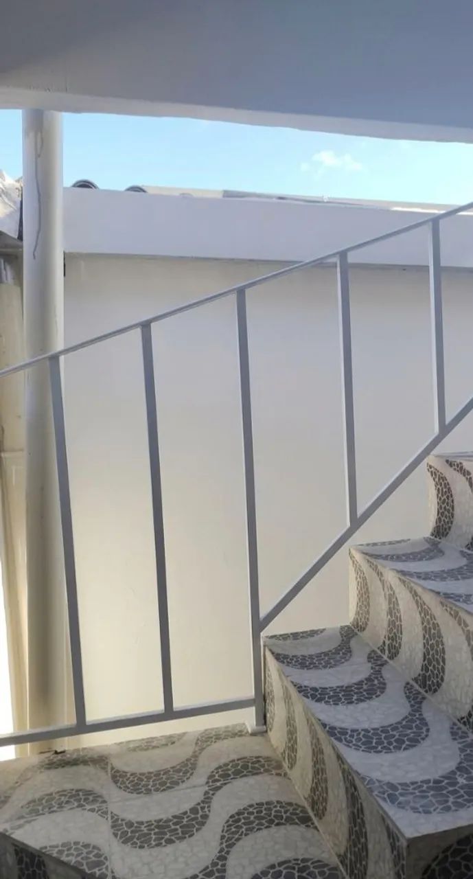 Corrimão em alumínio branco 2,10m