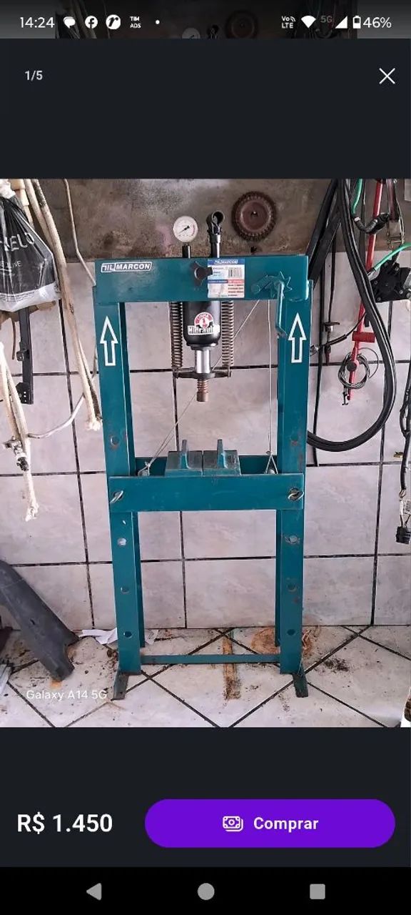 Equipamento e peças oficina moto