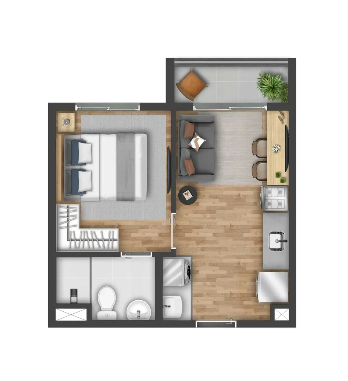 PLANTA 26m²