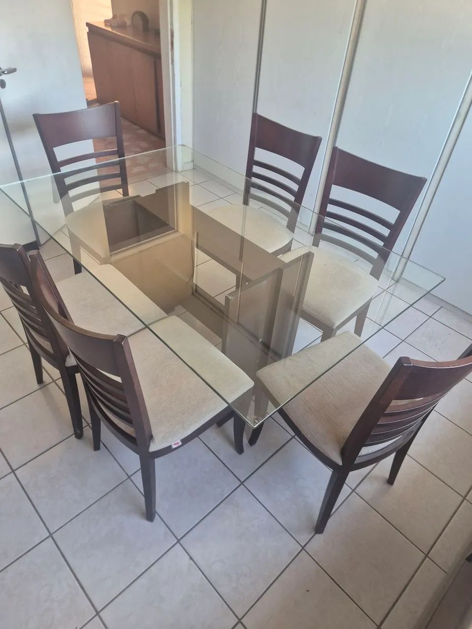 Mesa de jantar de vidro - Foto 2