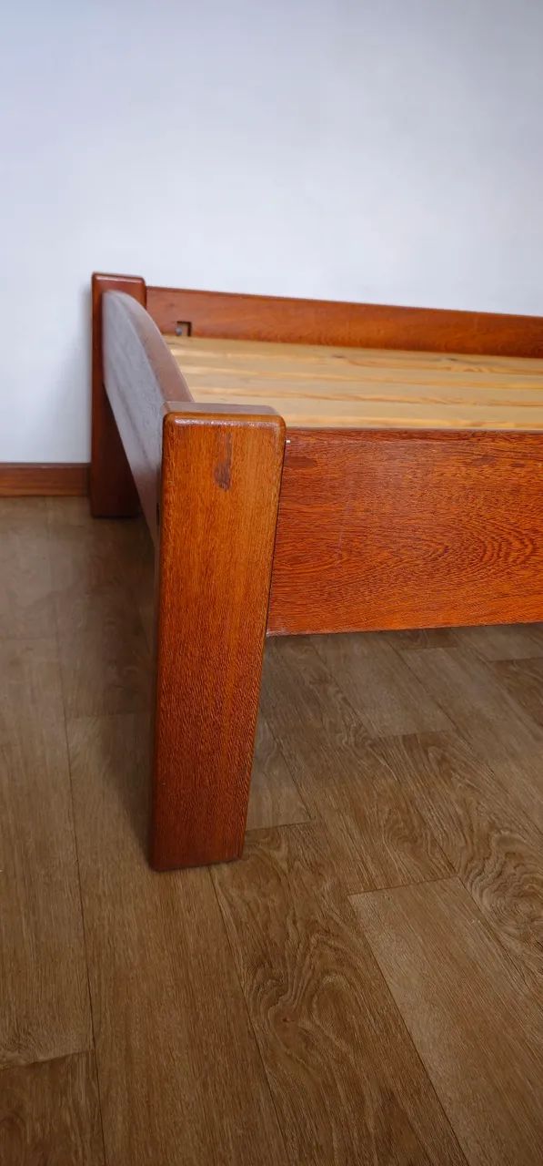Cama de madeira maciça padrão solteiro (Super Resistente) - Foto 3