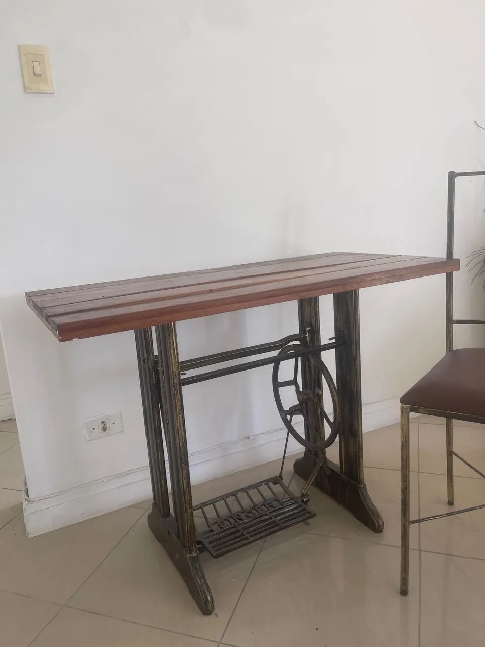 Mesa e cadeira retrô vintage - Foto 2