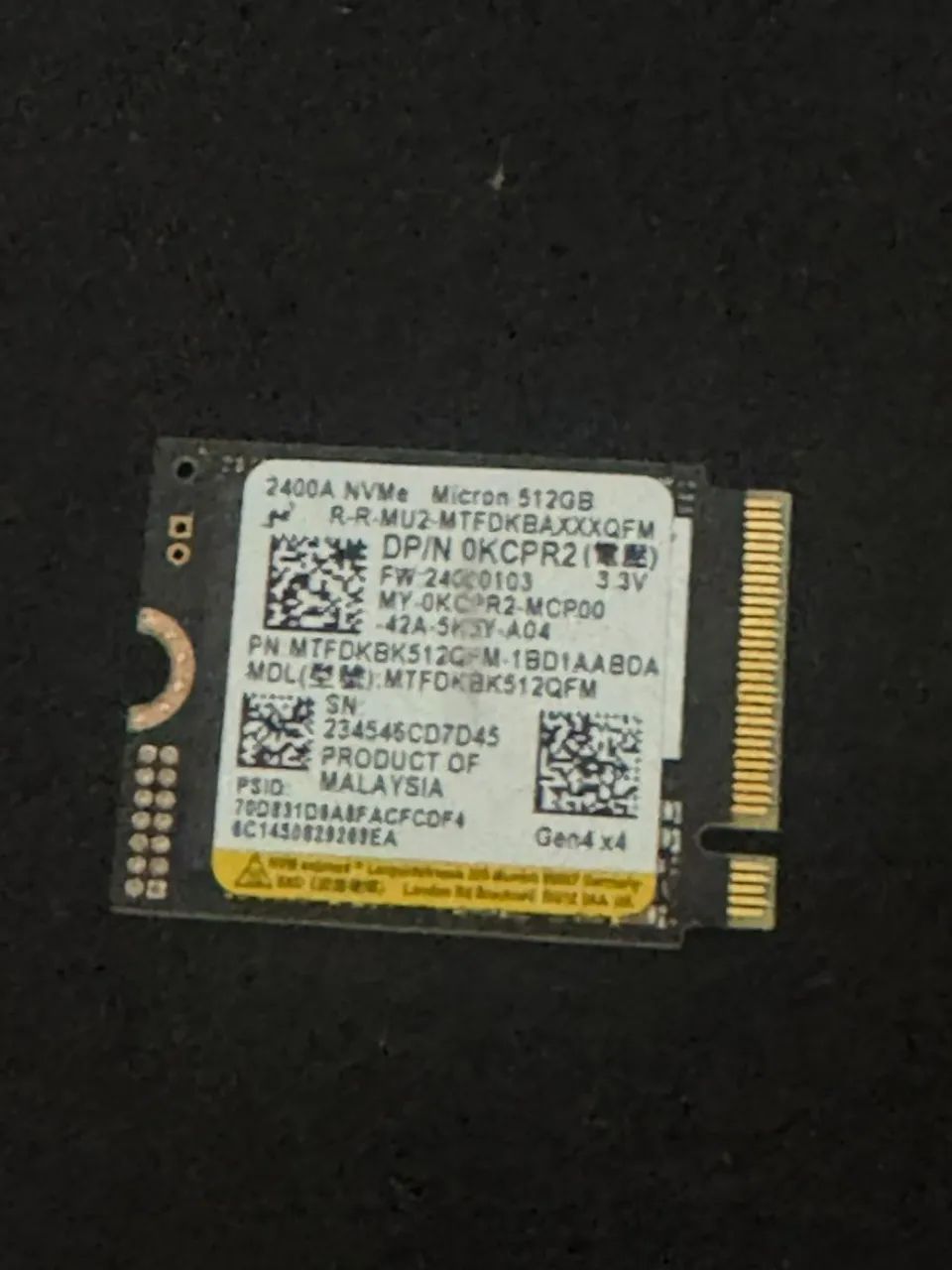 NVMe 512GB - M2 2230  - Foto 2