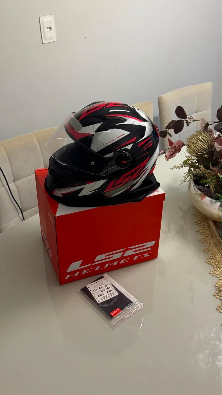 Capacete LS2 DRAZE VERMELHO - Foto 2