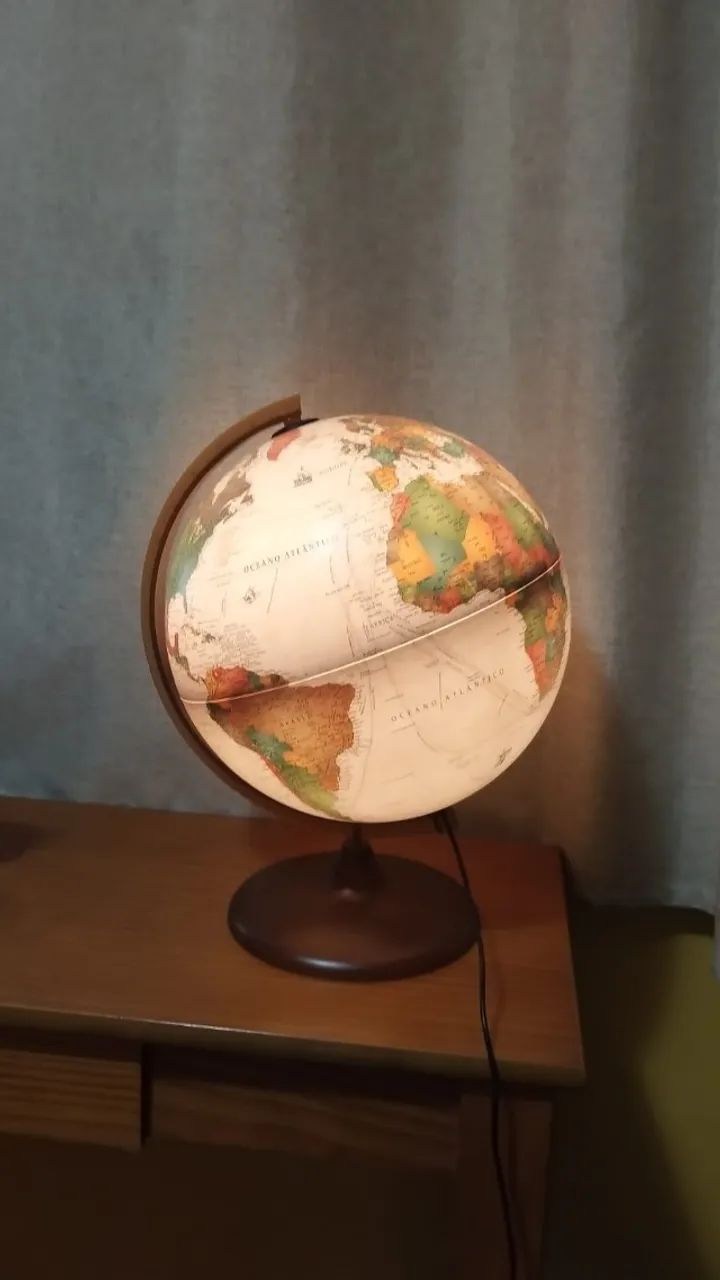 Globo terrestre abajur