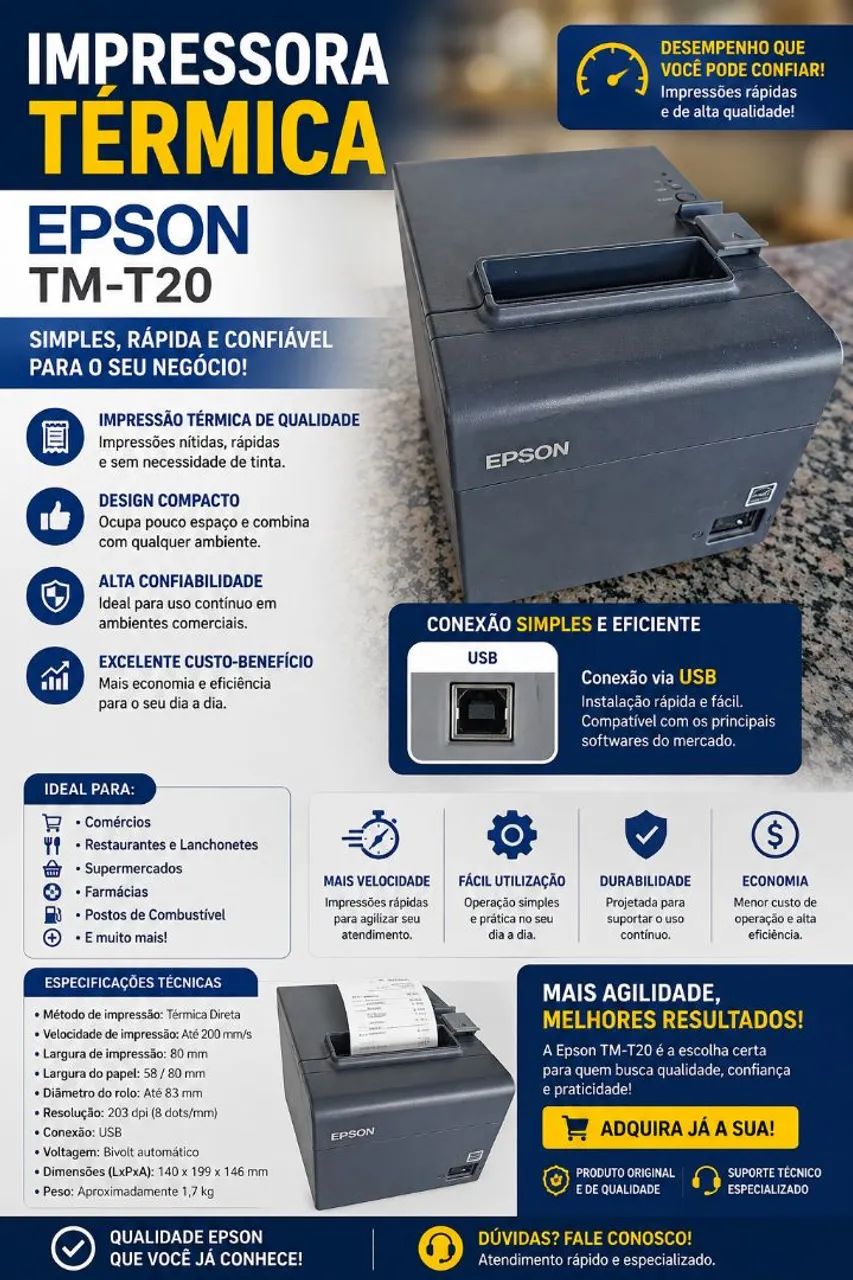 Impressora Térmica de Caixa