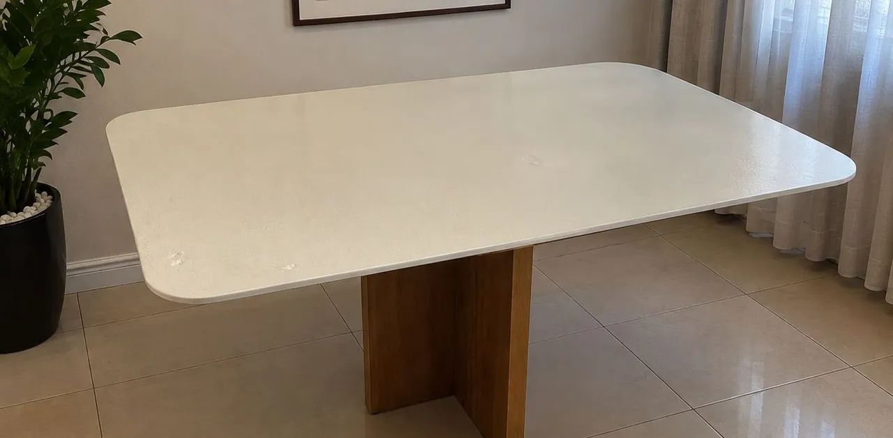 MESA DE JANTAR BRANCA - Foto 3