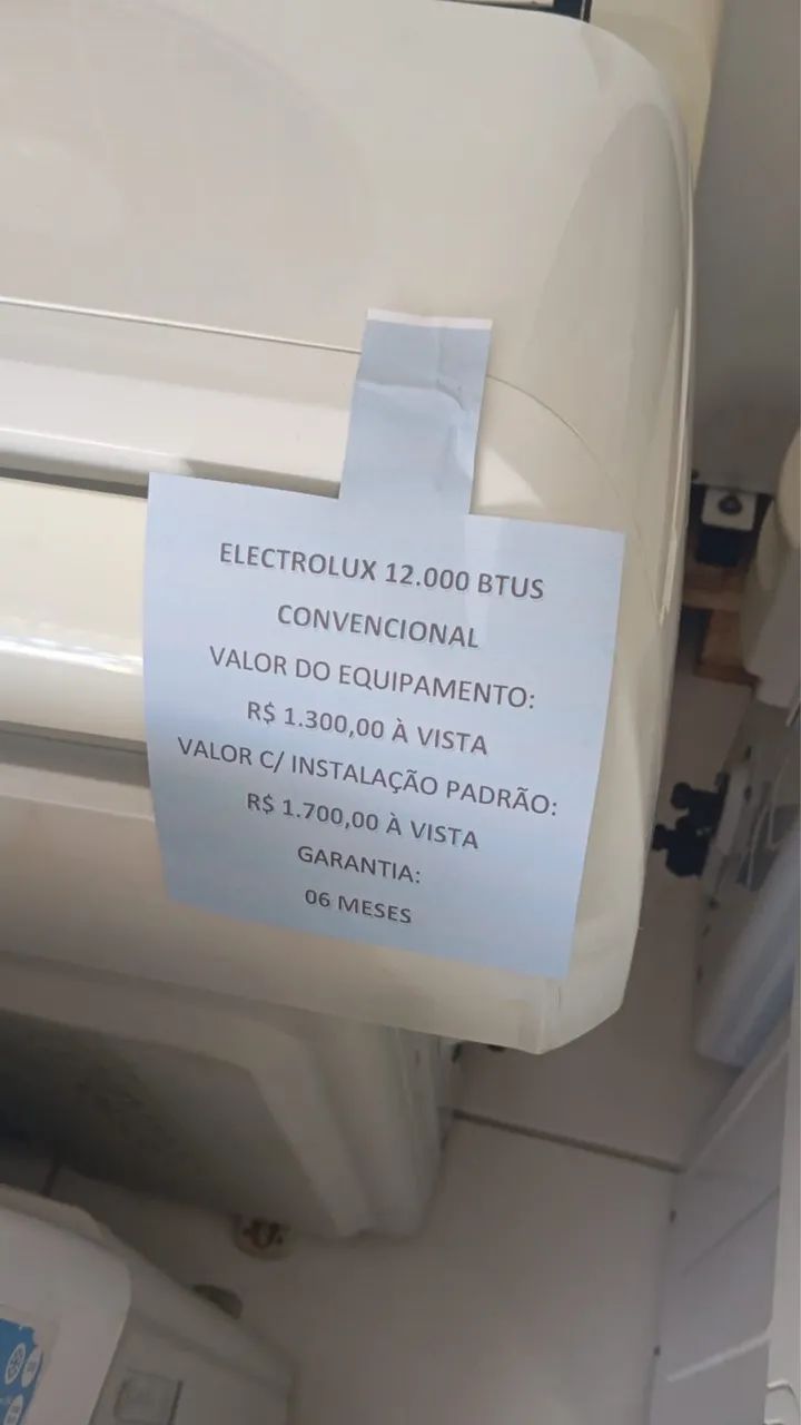 Eletrolux 12.000 btus convencional 