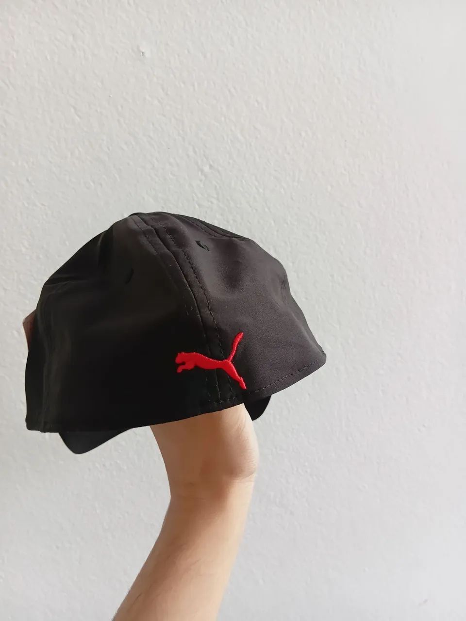 PUMA evercat boné de ajuste elástico de pressão preto/vermelho L/XL - Foto 3