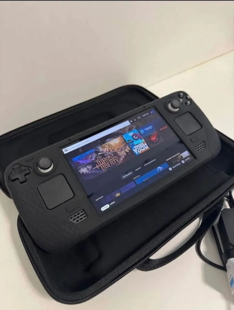 SteamDeck 256gb LCD +cartão 512gb +case - Consoles de Vídeo Game