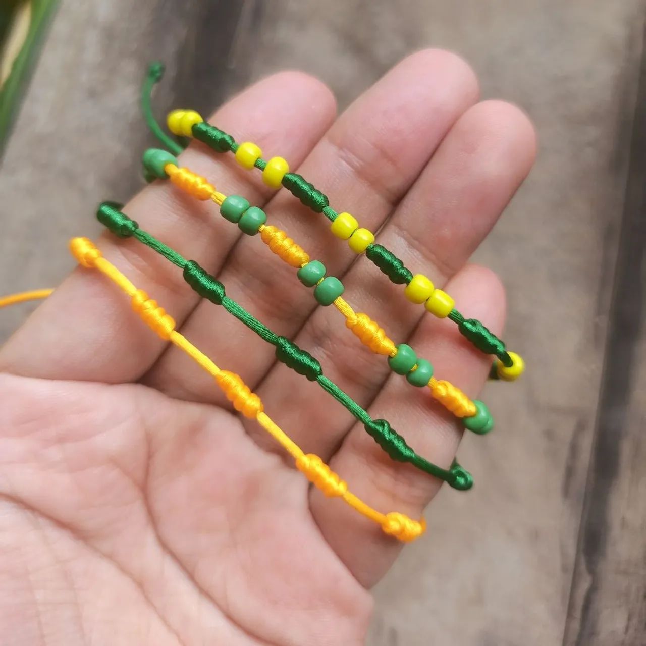 Pulseira 7 nós cores do Brasil - Foto 2
