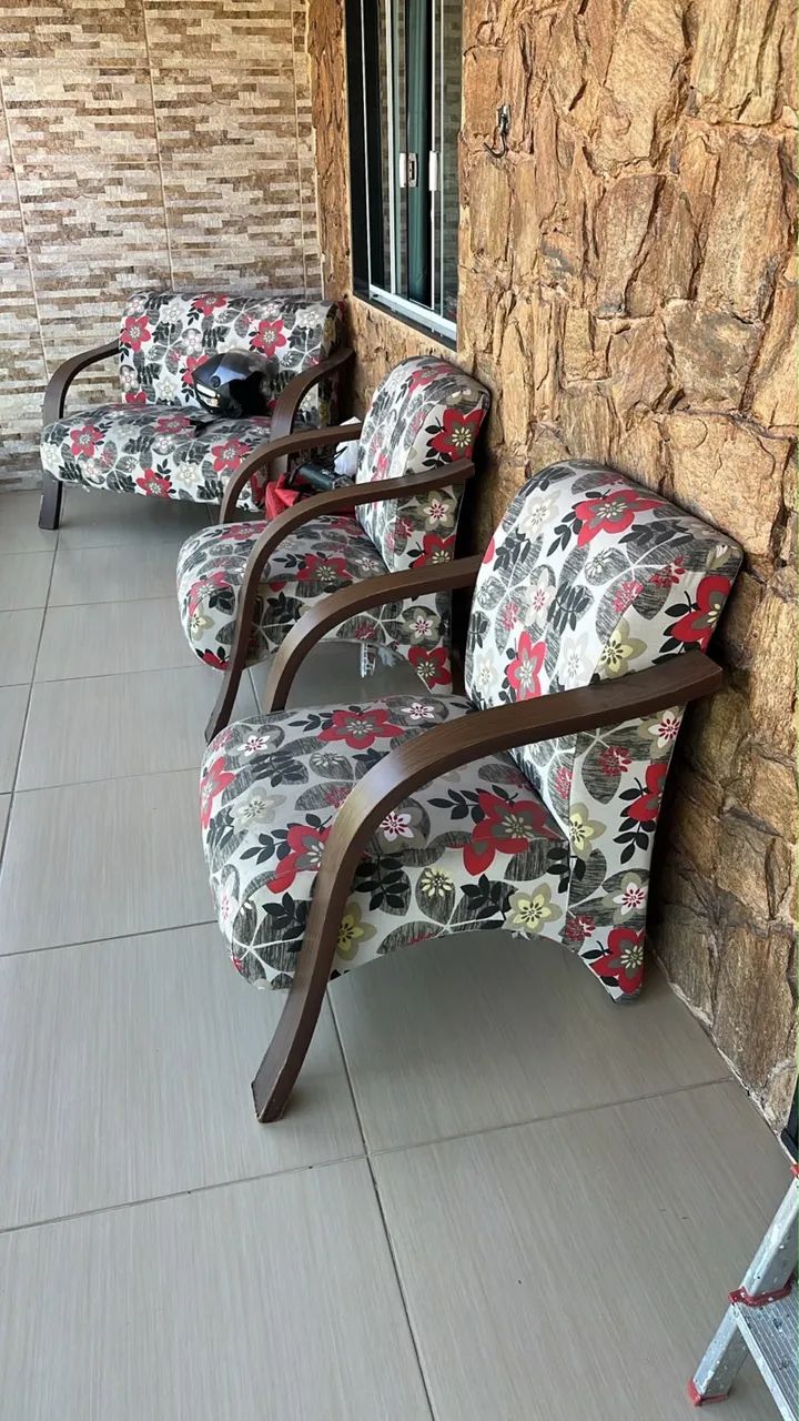 Vendo1 Sofá 2 Poltronas  - Foto 4