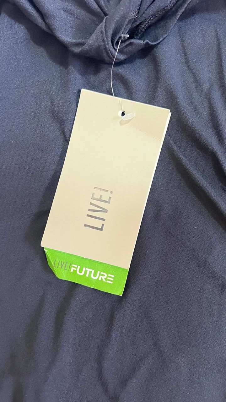 Blusa Preta LIVE Nova Original Treino