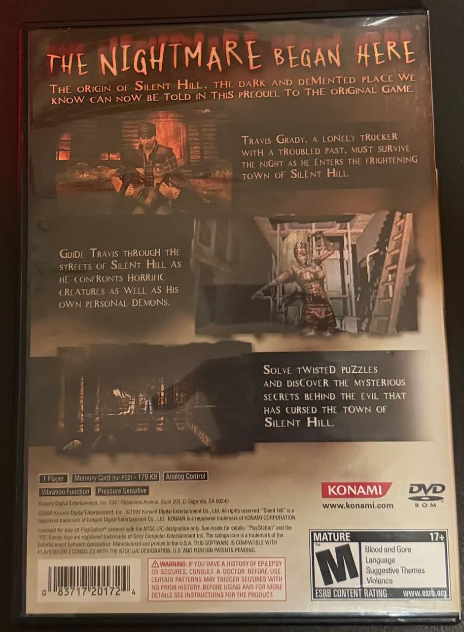 Silent Hill Origins- PS2 Original 