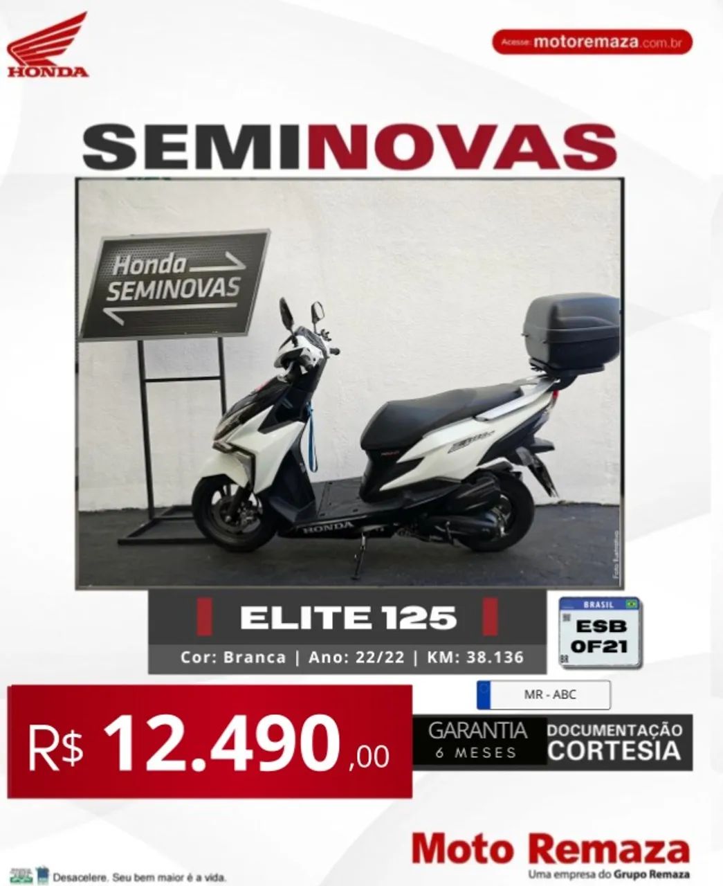 ELITE 125 2021 ( TRANSF GRÁTIS )
