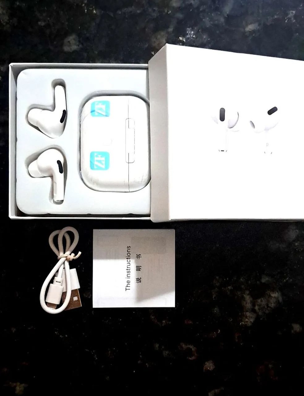 Fome de Ouvido Bluetooth TWS Air Pro - Branco Lacrado - Foto 3