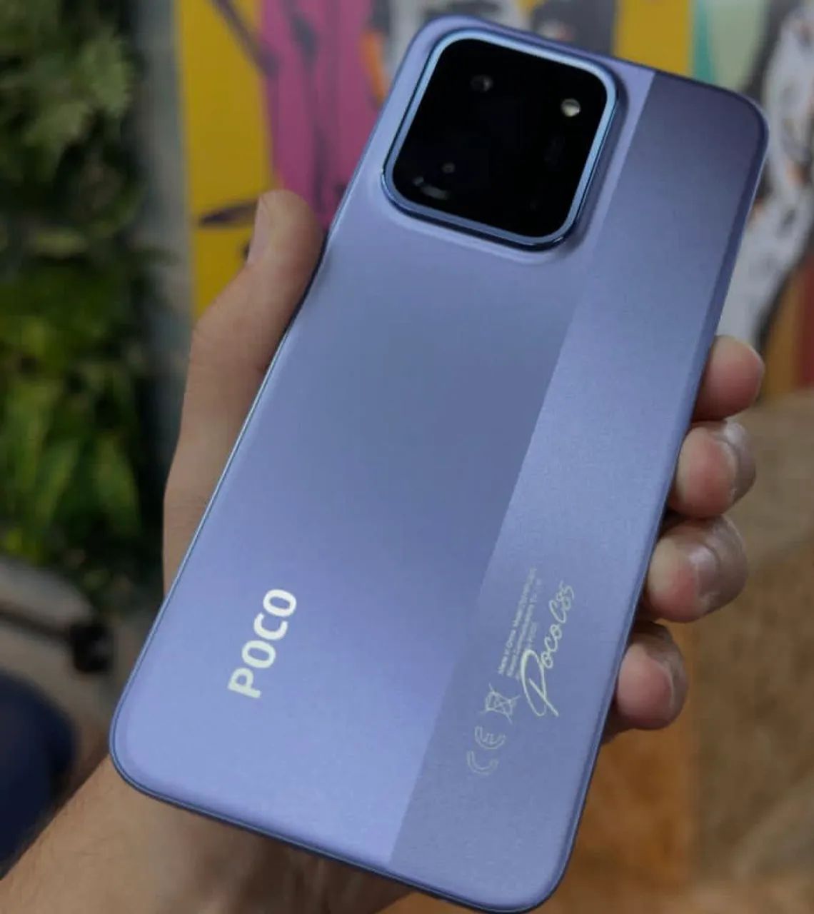 Celular Lançamento - Carnaval com aparelho Novo- Poco C85 - Roxo - 256Gb/8Ram
