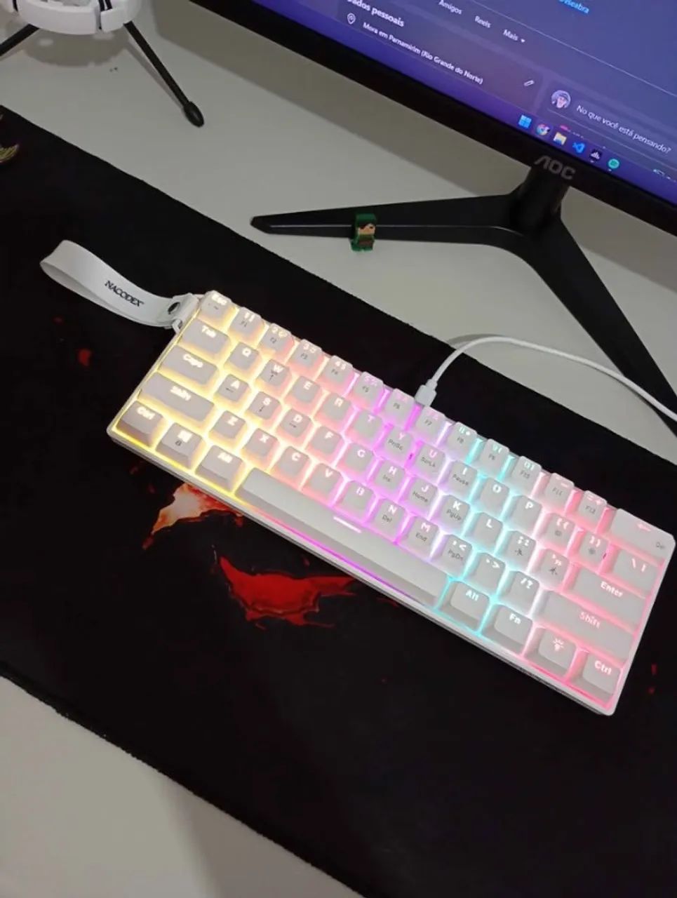 Teclado Mecânico Gamer Pra Vender Logo