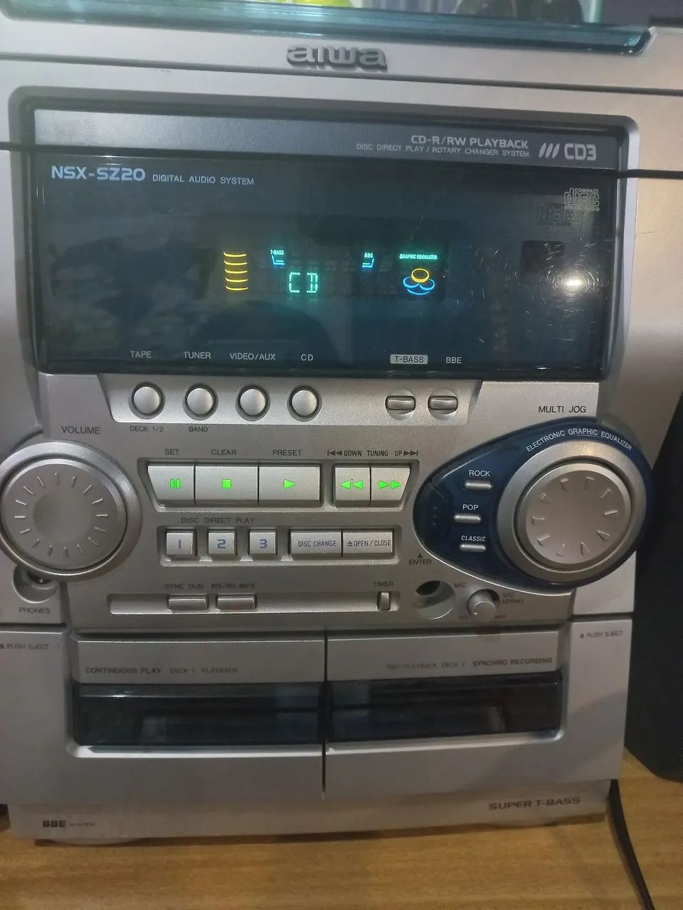 Aparelho de som 3 CDs Aiwa - Foto 2