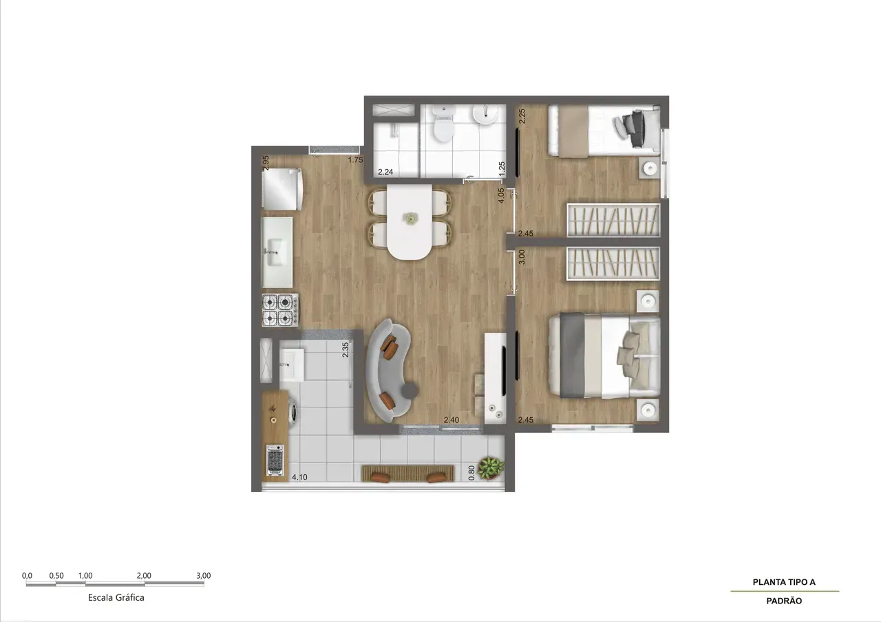 PLANTA 38m²
