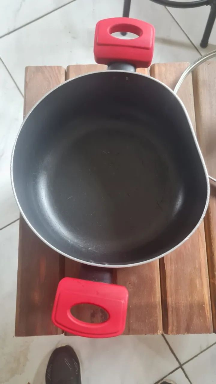 Panela Wok Pratic Casa com Tampa de Vidro - Foto 2