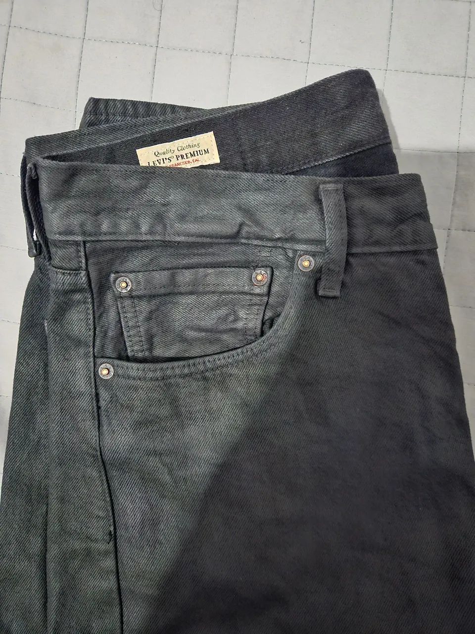 Calça Jeans Levi's® 501® Original Preta - Foto 4