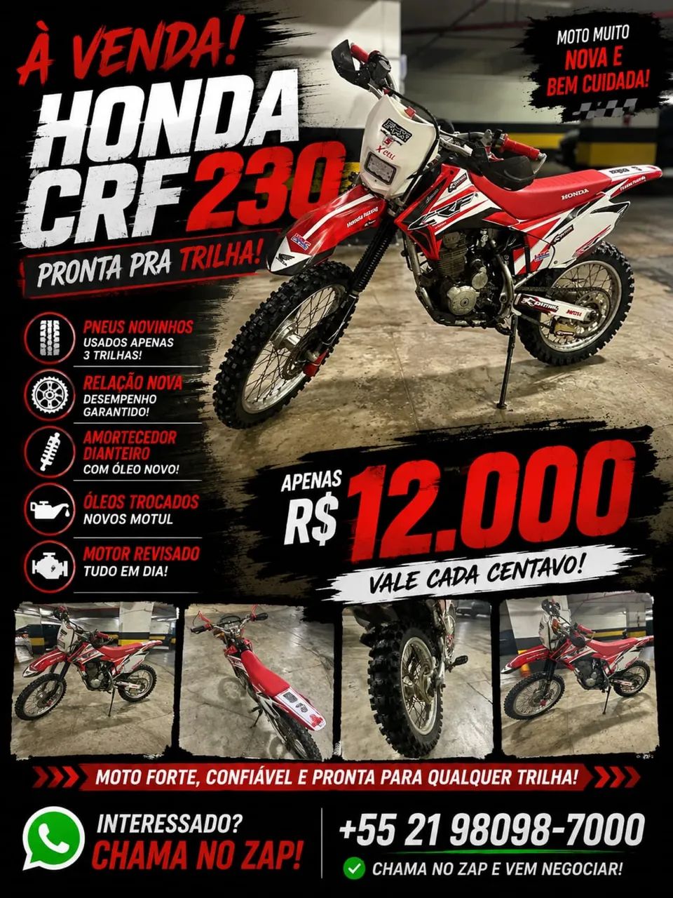 Crf230 só pegar e andar - Foto 2