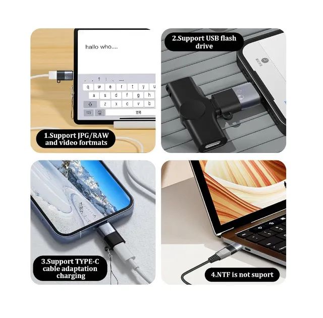 Adaptador Usb C Para Lightning iPhone fone e Microfone - Foto 3