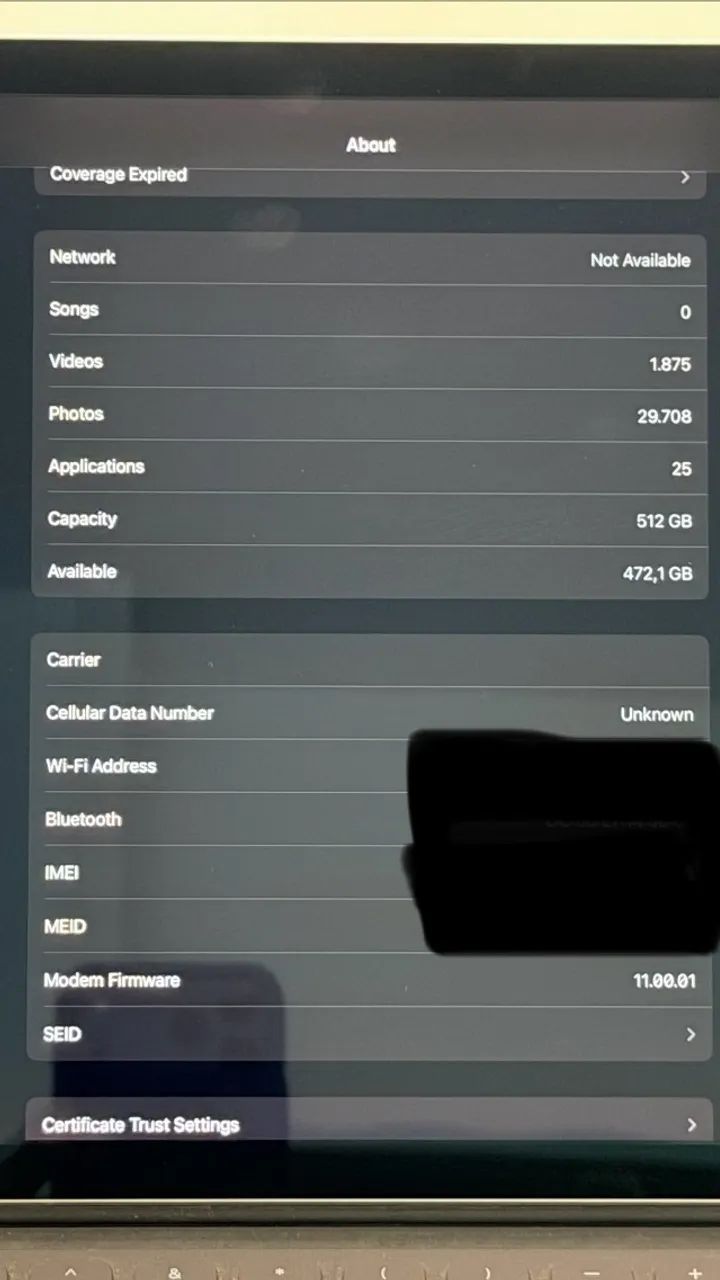 iPad Pro 12,9" Apple A1671 - 2ª Geração Bateria 89% + Smart Keyboard - Foto 4